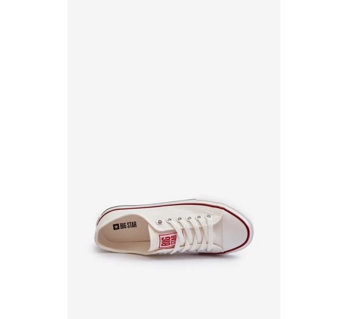 Nízké dámské tenisky Big Star model 21654837 Bílé - Big Star Shoes Nízké dámské tenisky Big Star model 21654837 Bílé - Big Star Shoes