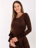 Sukienka MI SK model 21768542 brązowy - FPrice Sukienka MI SK model 21768542 brązowy - FPrice