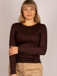 MANATI Košeľa s dlhým rukávom hnedá