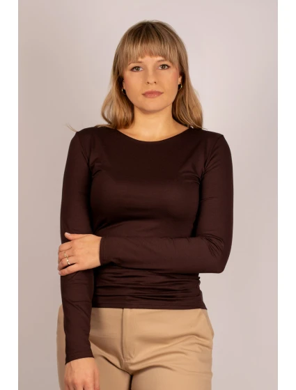 MANATI Košeľa s dlhým rukávom hnedá MANATI Košeľa s dlhým rukávom hnedá