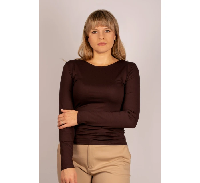 MANATI Košeľa s dlhým rukávom hnedá MANATI Košeľa s dlhým rukávom hnedá