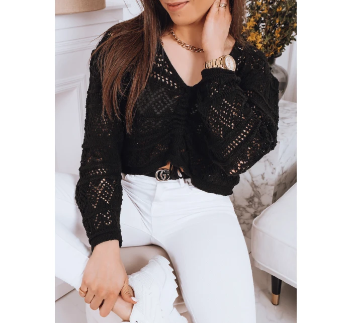 MISTELLA dámsky sveter čierny FashionStreet MY1538