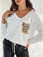 dámská halenka oversize s potiskem bílá Dstreet model 21982015 - FashionStreet