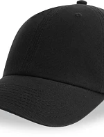 Atlantis Headwear Fraser 6-panelová čiapka s šiltom 33.0104 čierna