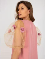 LK SK 506733 šaty.85 tmavo ružová