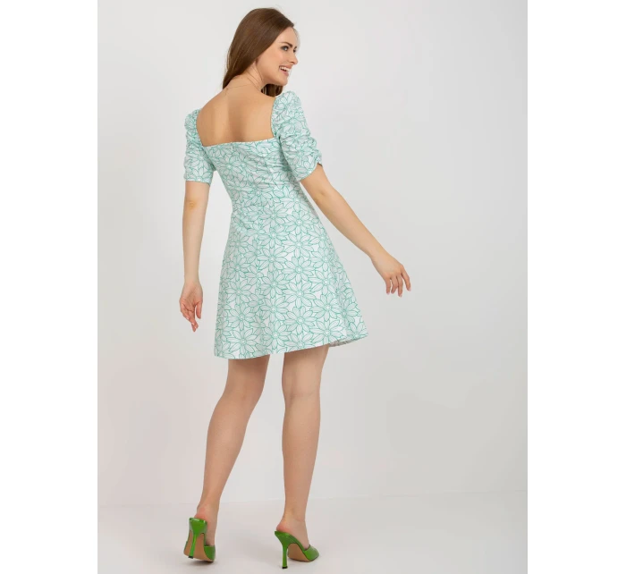 LK SK 509002 šaty.03P biela zelená