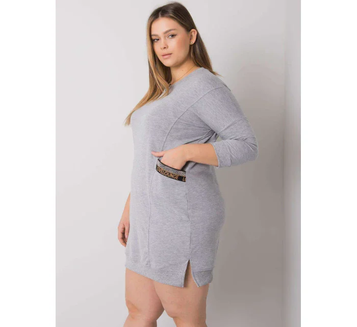 Šaty RV SK 6836.55P sivá