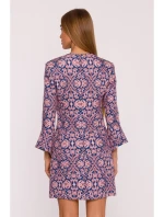 model 21296058 Šaty s potiskem a širokými manžetami model 3 - Moe