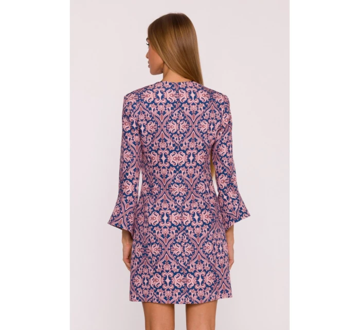 model 21296058 Šaty s potiskem a širokými manžetami model 3 - Moe