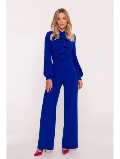 S420 Kombinéza s volánom - kráľovská modrá