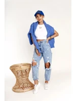 Dámske módne tenisky Big Star - biela/tmavomodrá Dámske módne tenisky Big Star - biela/tmavomodrá