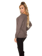 Sexy KouCla 2in1 sweater Wrap Look at the back