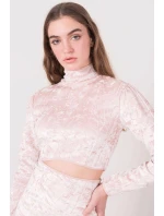Dámská velurový Top model 18398601 pudr béžová BSL - FPrice