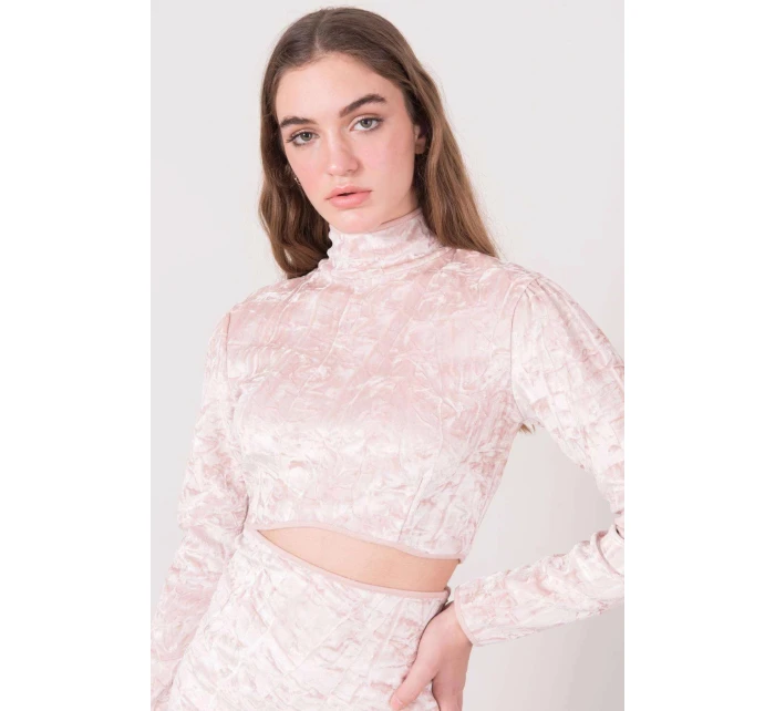 Dámská velurový Top model 18398601 pudr béžová BSL - FPrice