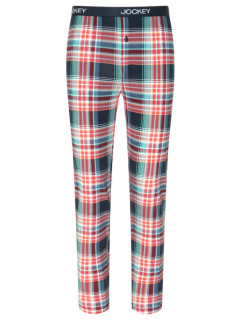 Pánske pyžamové nohavice 500756H 378 červeno-modrá kocka - Jockey