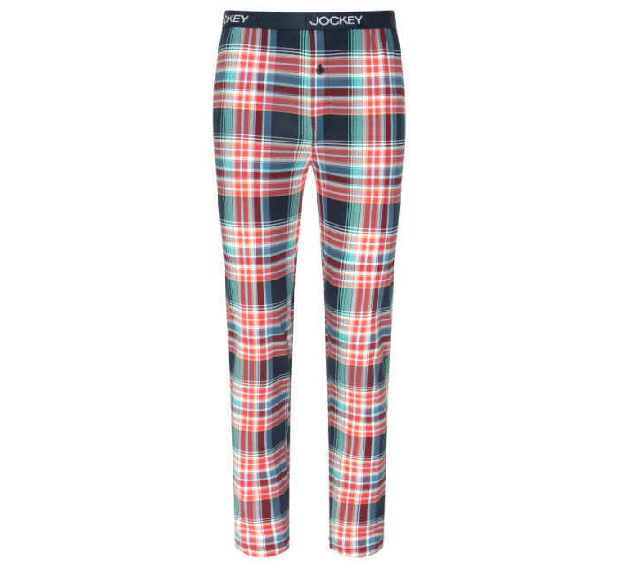 Pánske pyžamové nohavice 500756H 378 červeno-modrá kocka - Jockey