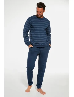 Pánske pyžamo Loose 11 117/235 Tmavomodrý vzor - Cornette