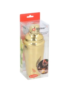 KOKTAILOVÝ ŠEJKER 550ML ALPINA GOLD