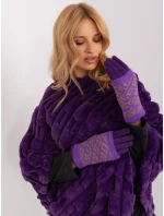 Rękawiczki AT RK model 19367779 ciemny fioletowy - FPrice Rękawiczki AT RK model 19367779 ciemny fioletowy - FPrice