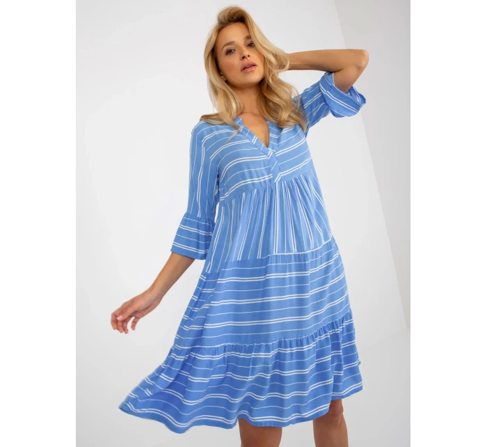 Dámské šaty model 18132711 modré - FPrice