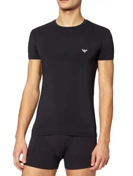 Pánske tričko 111035 1A537 - 00020 - Čierna - Emporio Armani Pánske tričko 111035 1A537 - 00020 - Čierna - Emporio Armani