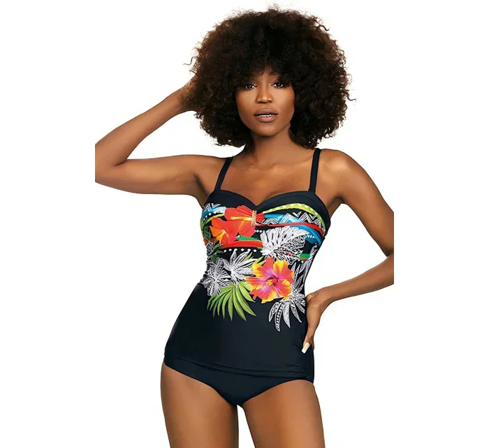 Dámske jednodielne plavky 8060BL10 3 Bali black/mixed colors - SELF