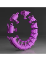 plus size s a fialová model 21810722 - HMS plus size s a fialová model 21810722 - HMS