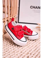 Dětské Tenisky Na Suchý Zip BIG STAR model 21545403 červené - Big Star Shoes Dětské Tenisky Na Suchý Zip BIG STAR model 21545403 červené - Big Star Shoes