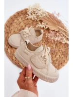 Dziecięce Trampki HI-POLY SYSTEM BIG STAR NN374017 Beżowe Dziecięce Trampki HI-POLY SYSTEM BIG STAR NN374017 Beżowe