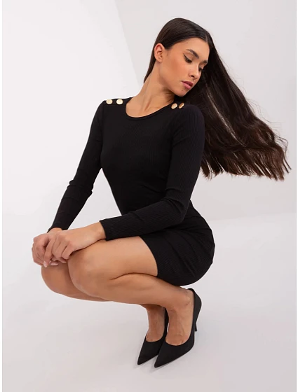 Dámské šaty RV SK model 21758961 Černá - FPrice