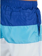 Pánske modro-biele plavecké šortky Dstreet SX2517