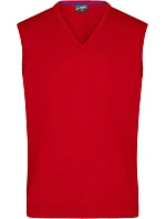 JN 657 Pánská svetrová vesta s výstřihem do V model 22487799 red - Daiber