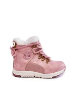 Detské zateplené topánky so zipsom Big Star KK374177 Pink