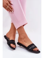 Płaskie Klapki Damskie Z Paskiem I Sprzączką Czarne Zilina Płaskie Klapki Damskie Z Paskiem I Sprzączką Czarne Zilina