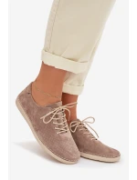 Dámské polobotky z přírodního semiše model 22013896 tmavě béžové - S.Barski Dámské polobotky z přírodního semiše model 22013896 tmavě béžové - S.Barski