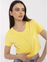 T shirt CLM TS model 21094455 żółty - FPrice T shirt CLM TS model 21094455 żółty - FPrice