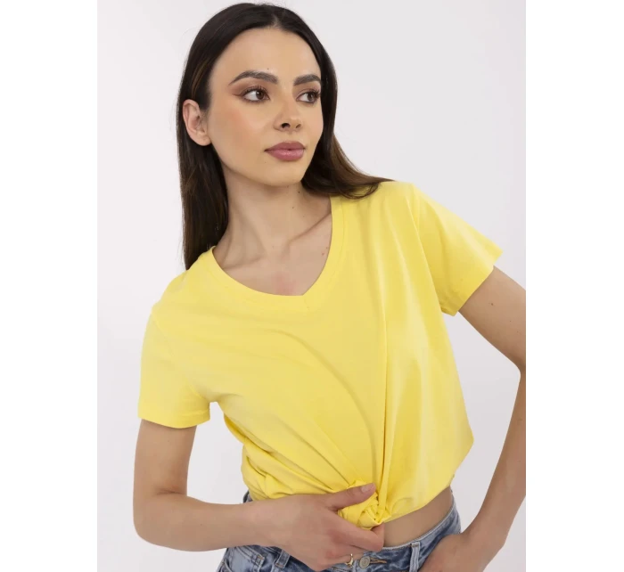 T shirt CLM TS model 21094455 żółty - FPrice T shirt CLM TS model 21094455 żółty - FPrice