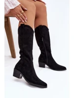 Dámské kovbojky model 21848639 – černé - Kesi