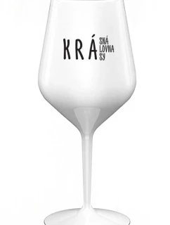 BEAUTIFUL QUEEN OF BEAUTY - biely nerozbitný pohár na víno 470 ml