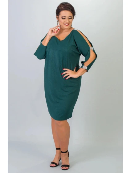 Dámske šaty U663 zelené - Karko