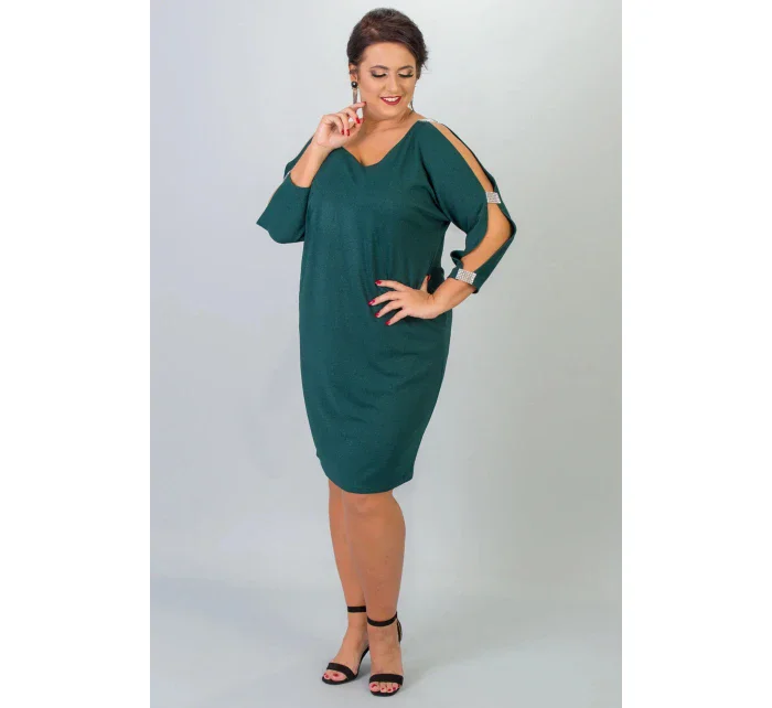 Dámske šaty U663 zelené - Karko