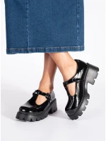 Exkluzívne dámske čierne topánky na platforme Exkluzívne dámske čierne topánky na platforme