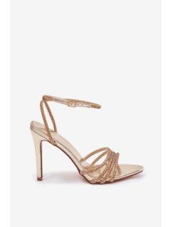 Sandále na podpätku model 222256 Krok vo veľkom štýle