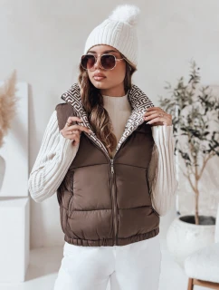 URBANELLE dámska prešívaná vesta svetlohnedá FashionStreet TY4971