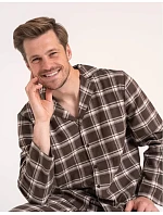 Pyžamo Moraj PDM5700-003 s dlhými rukávmi, veľkosti M–4XL, na zapínanie