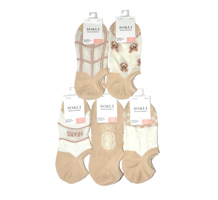 Dámske vzorované ponožky WiK G L606 35-42