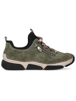 Pohodlné poltopánky Rieker W RKR610 green Pohodlné poltopánky Rieker W RKR610 green