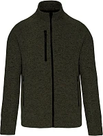 K Pánská melanžová pletená fleecová bunda 20. dark khaki melange model 22423033 - Kariban K Pánská melanžová pletená fleecová bunda 20. dark khaki melange model 22423033 - Kariban