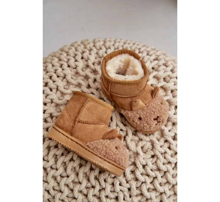 Ocieplane Dziecięce Botki Śniegowce Lamy Camel Esandira Ocieplane Dziecięce Botki Śniegowce Lamy Camel Esandira