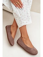 Dámské baleríny Barefoot Taupe Hollin